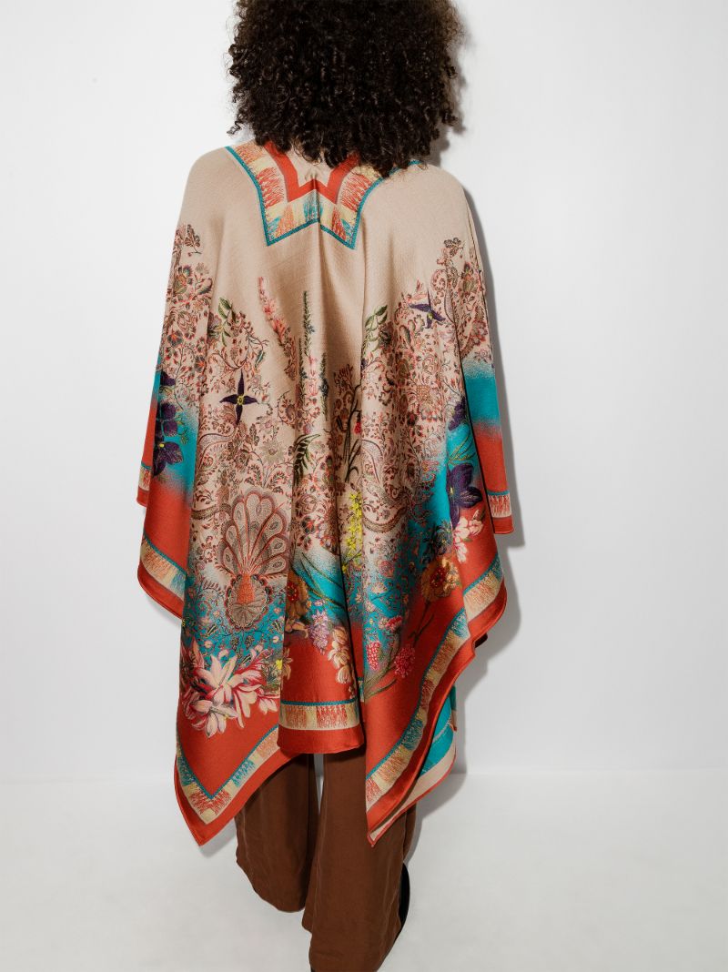 Paisley Jacquard Cape