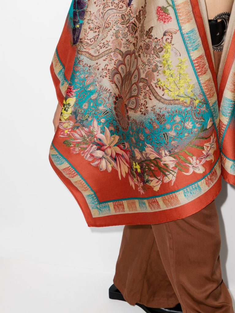 Paisley Jacquard Cape