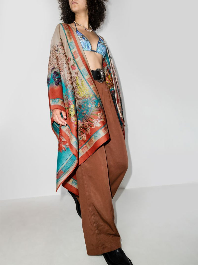 Paisley Jacquard Cape