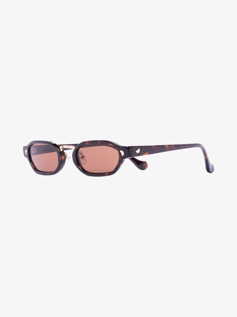 Brown Weco Oval Tortoiseshell Sunglasses