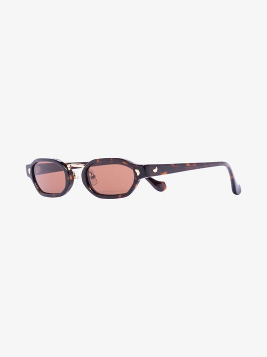 Brown Weco Oval Tortoiseshell Sunglasses