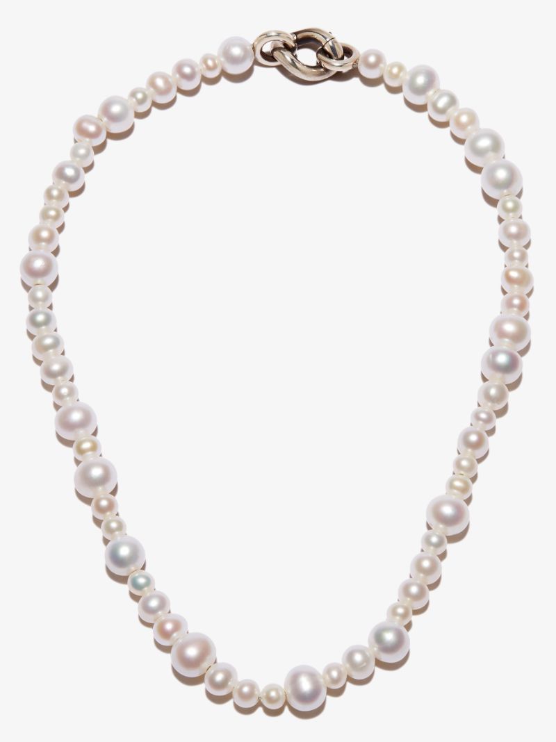 Sterling Silver Perlina Pearl Necklace