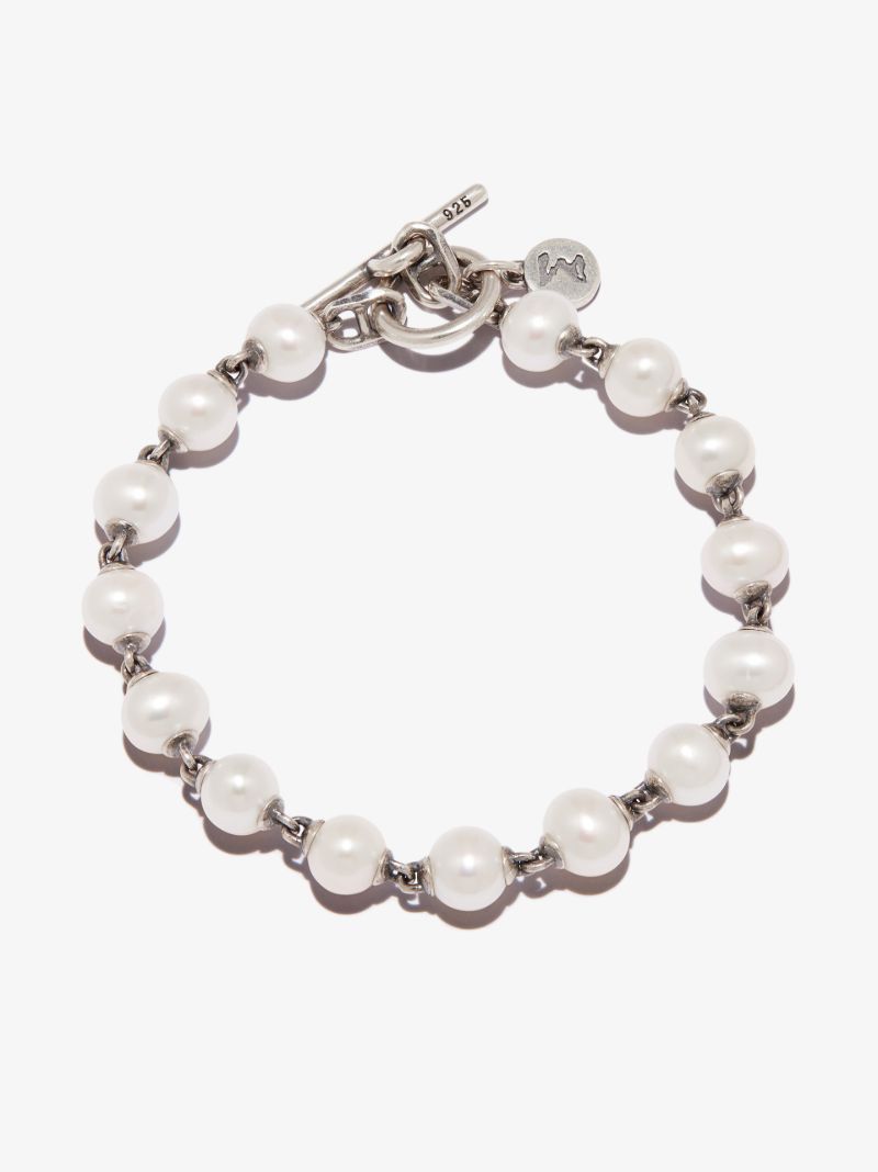Sterling Silver Consi Pearl Bracelet