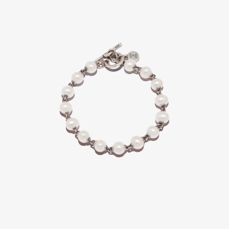 Sterling Silver Consi Pearl Bracelet