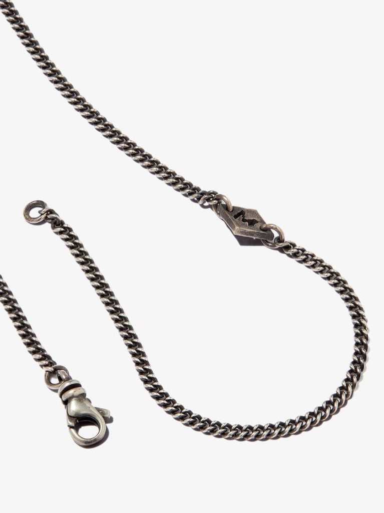 18k Yellow Gold and Sterling Silver Ovi Pira Pendant Necklace