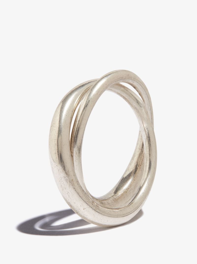 Sterling Silver Duo Nerk Ring
