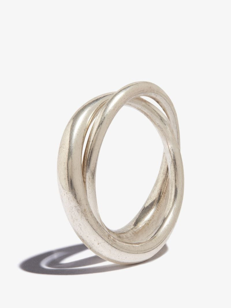 Sterling Silver Duo Nerk Ring