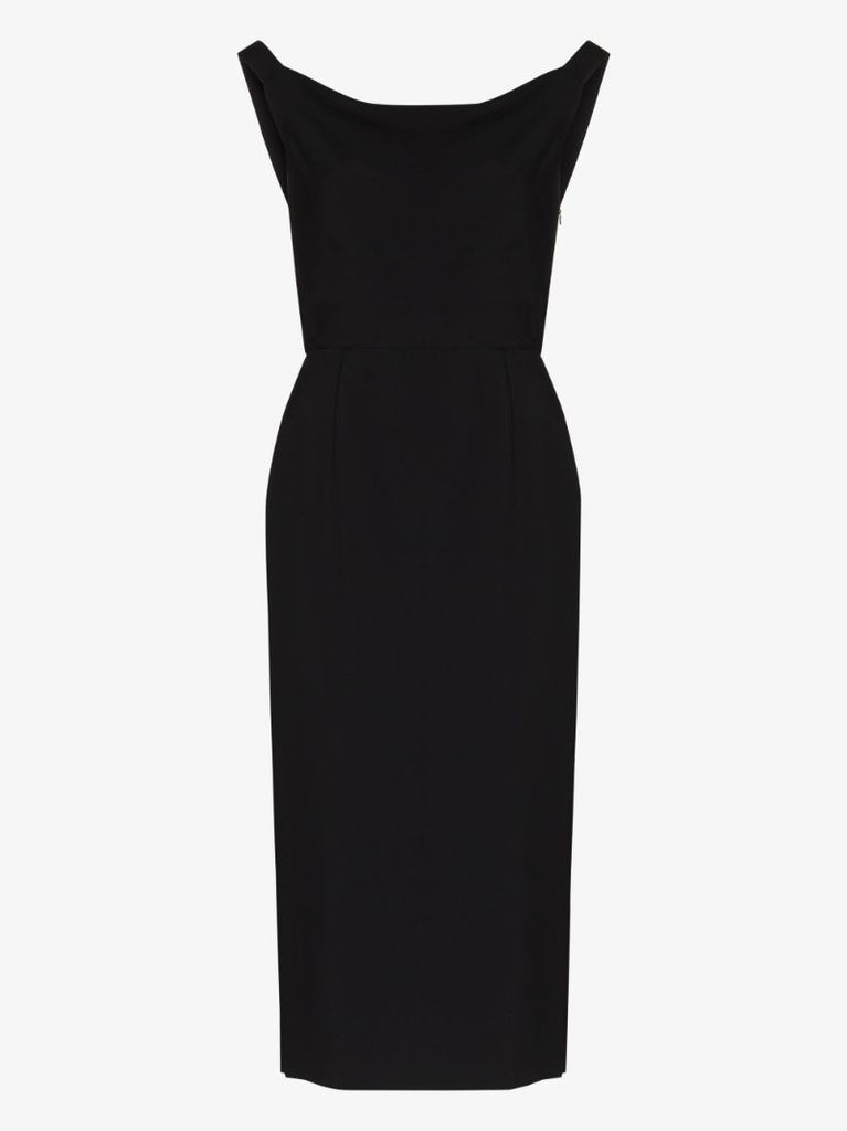 Off-the-shoulder Midi Dress