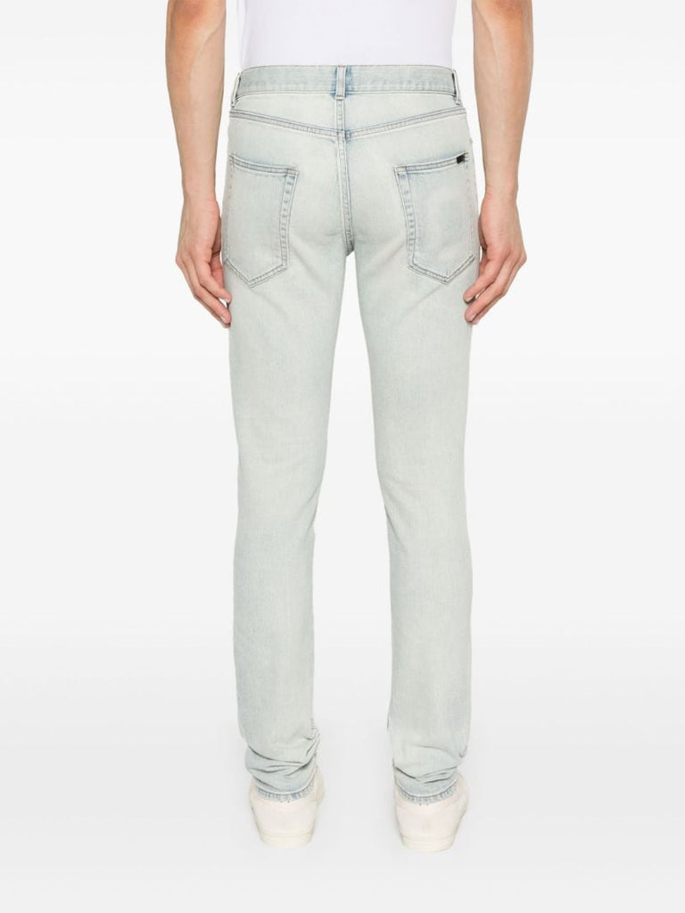Blue Distressed Skinny Jeans