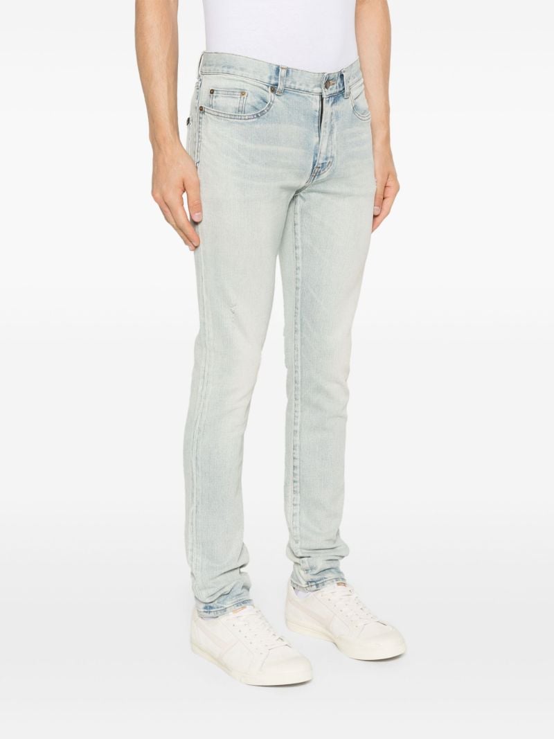Blue Distressed Skinny Jeans