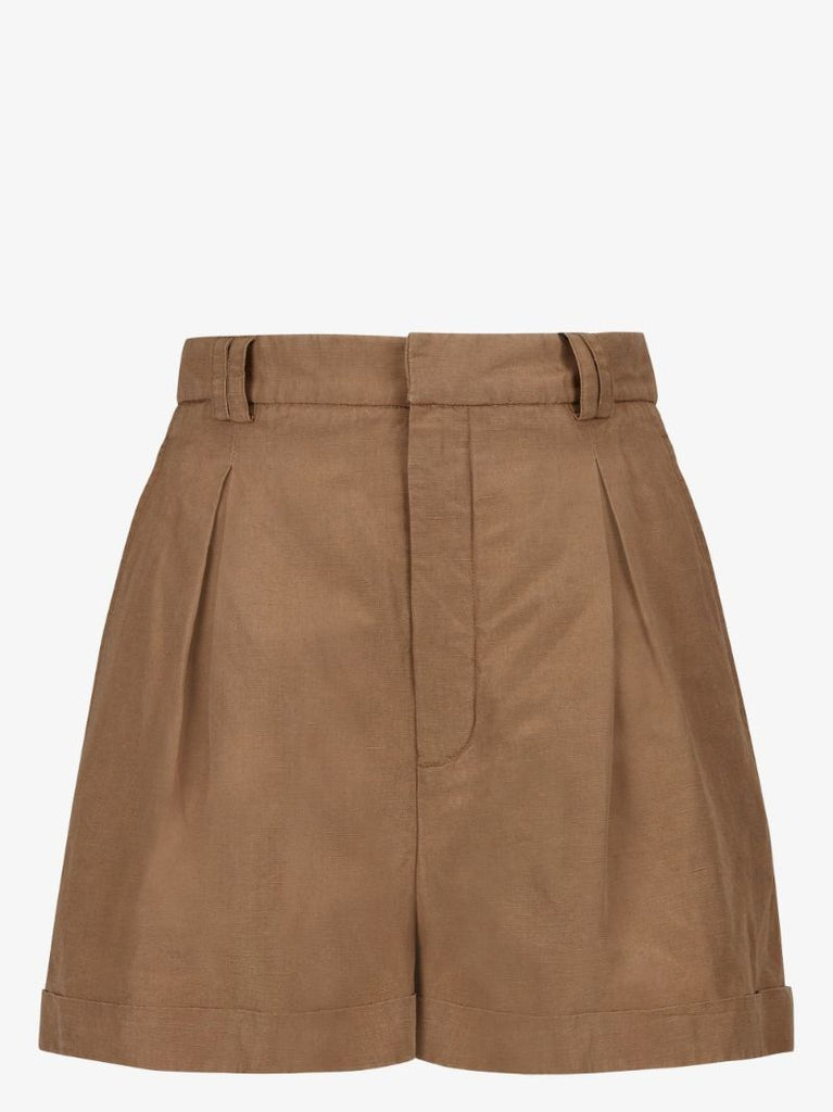 Pleated Safari Shorts