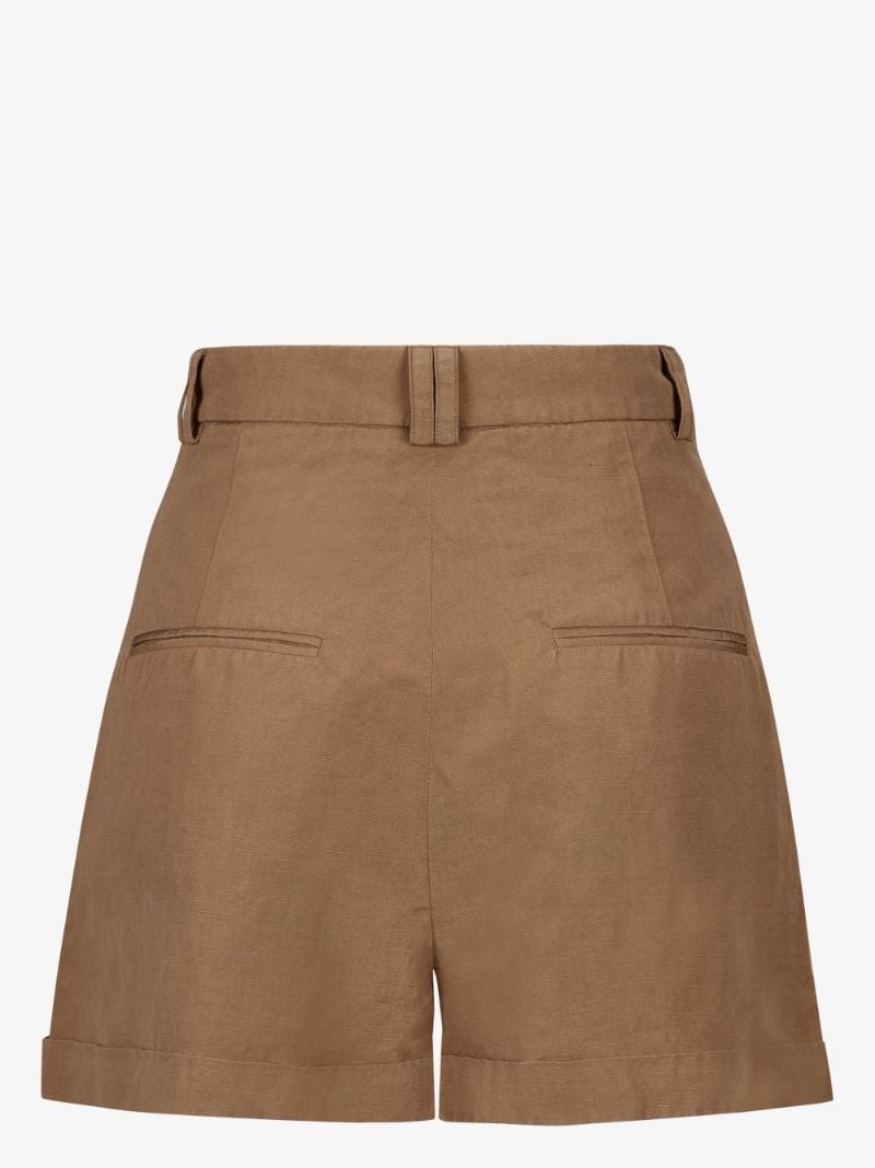 Pleated Safari Shorts