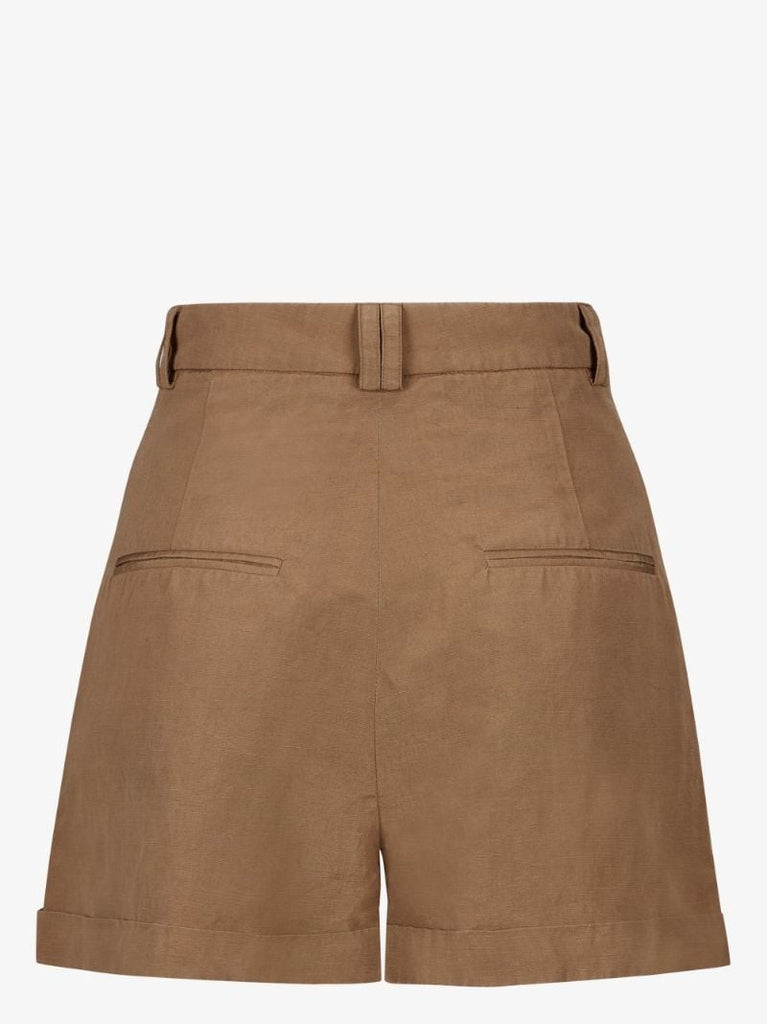 Pleated Safari Shorts