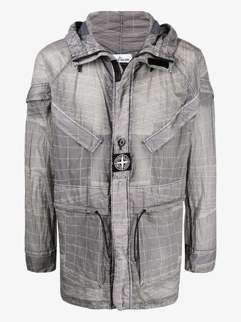 Reflective Grid Parka