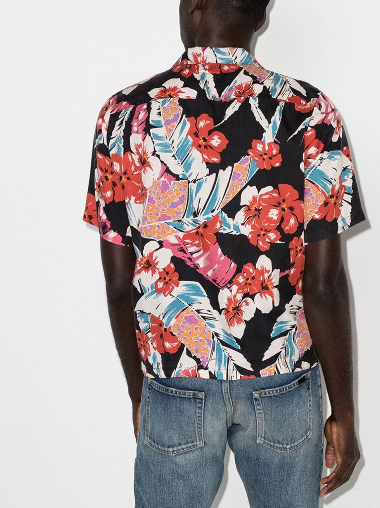 Hawaiian Print Short-sleeve Shirt