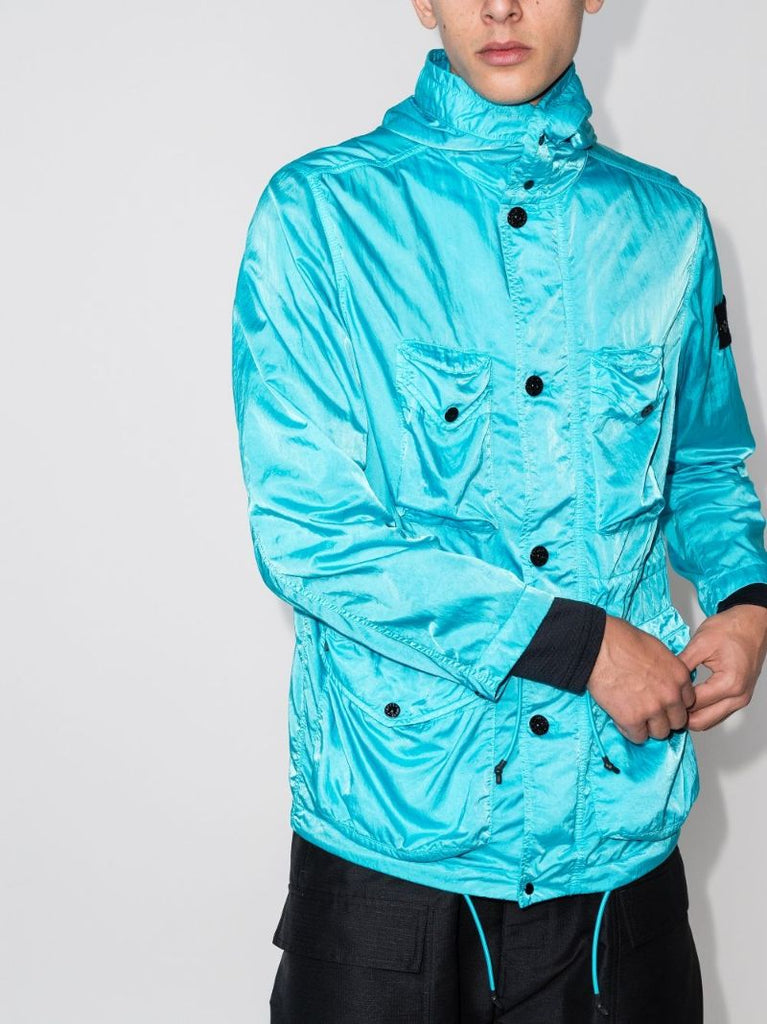 Logo-patch Hooded Lightweight Jacket