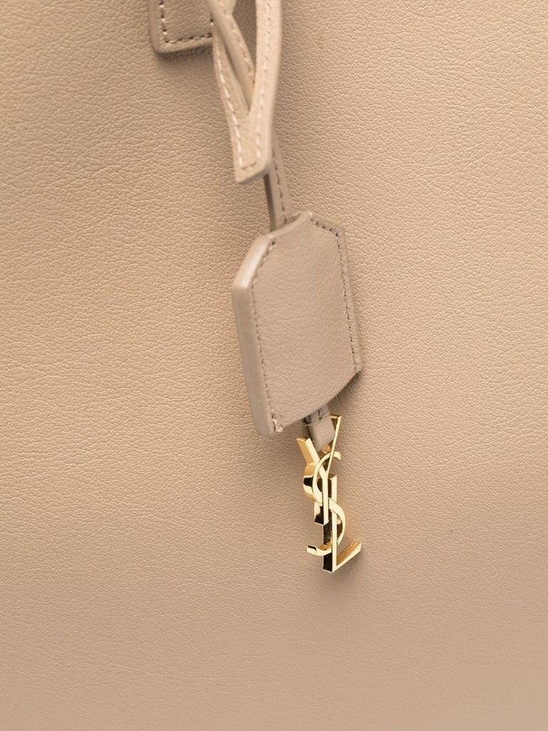 Neutral Shopping Leather Tote Bag