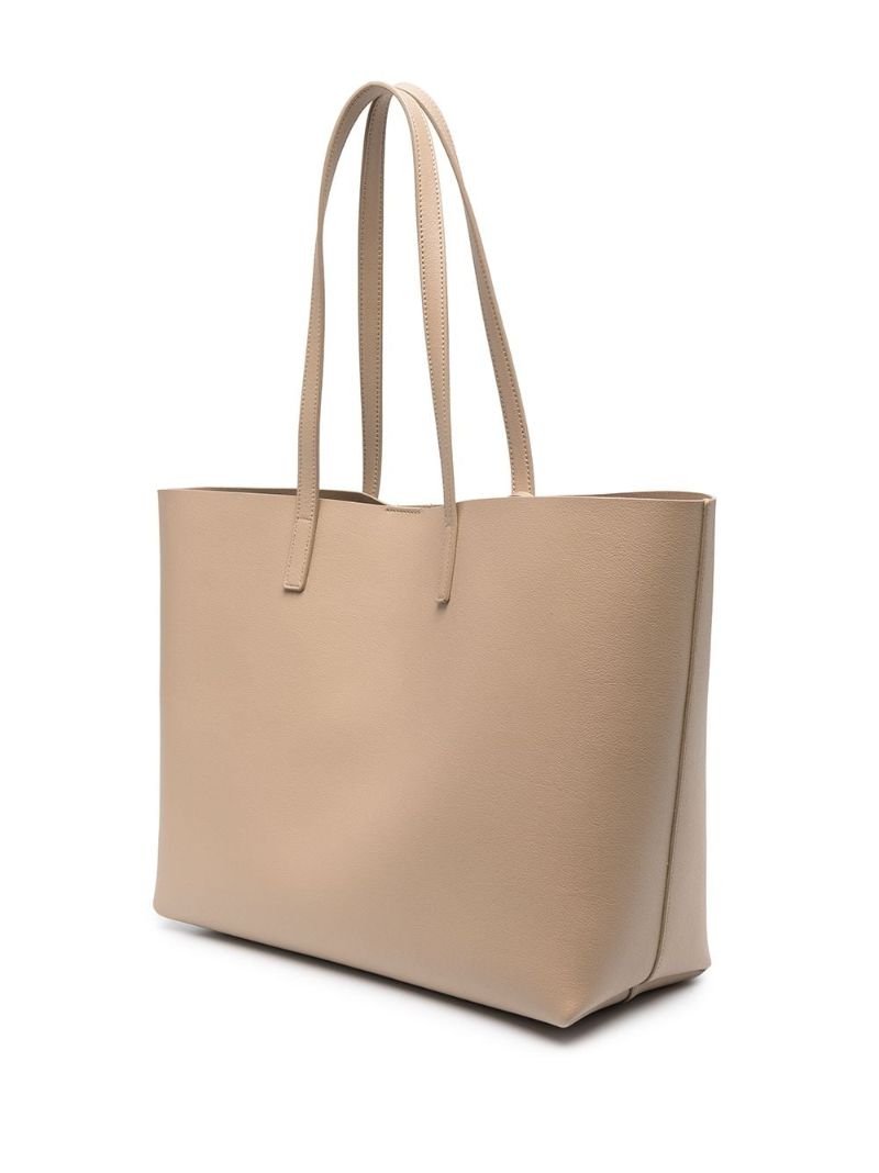Neutral Shopping Leather Tote Bag