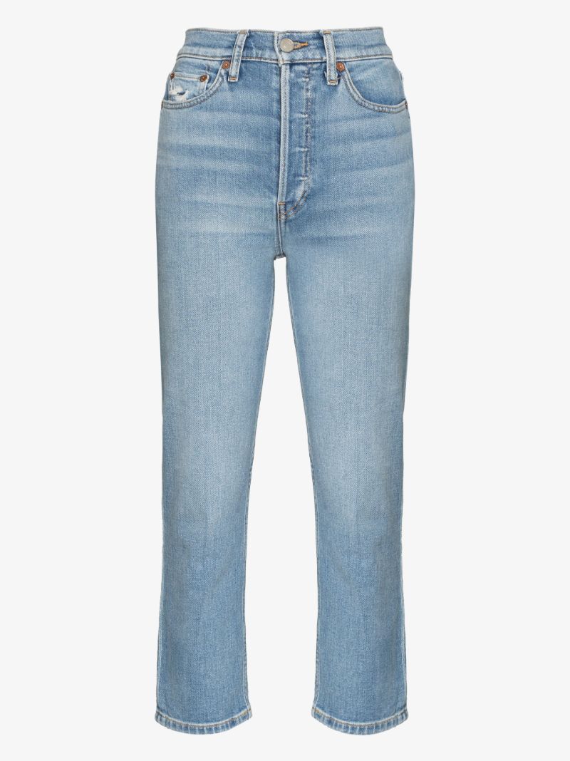 '90s High-rise Cropped Jeans