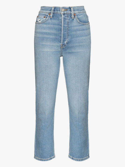 '90s High-rise Cropped Jeans