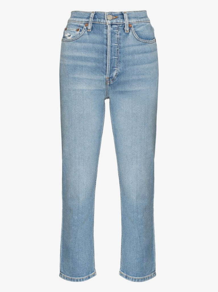 '90s High-rise Cropped Jeans