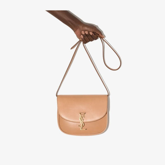 Brown Kaia Medium Leather Shoulder Bag