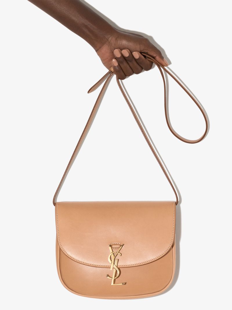 Brown Kaia Medium Leather Shoulder Bag
