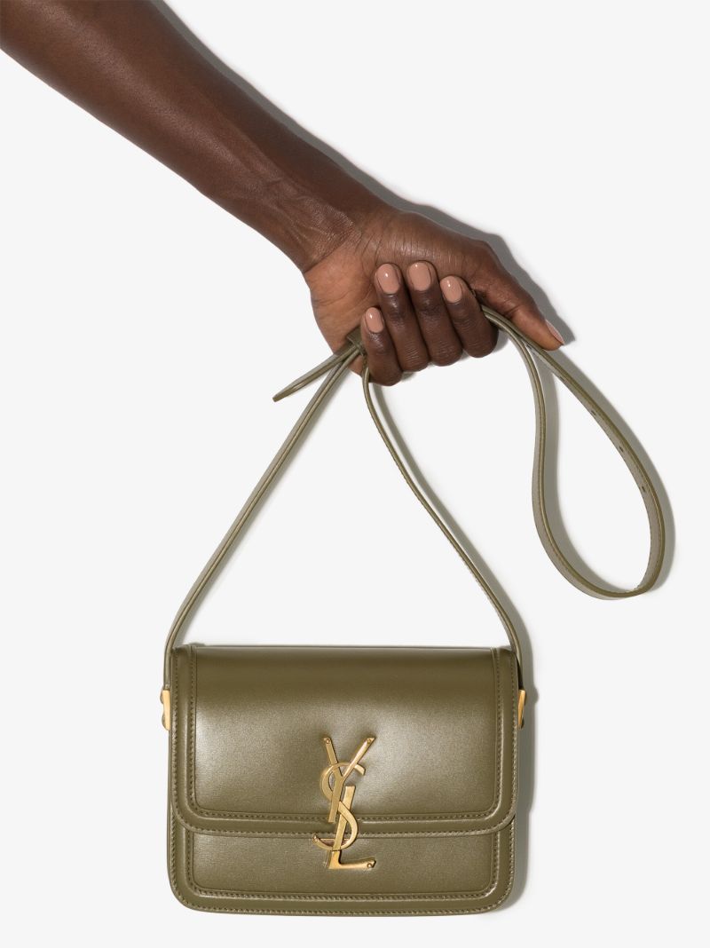 Green Solferino Small Leather Cross Body Bag
