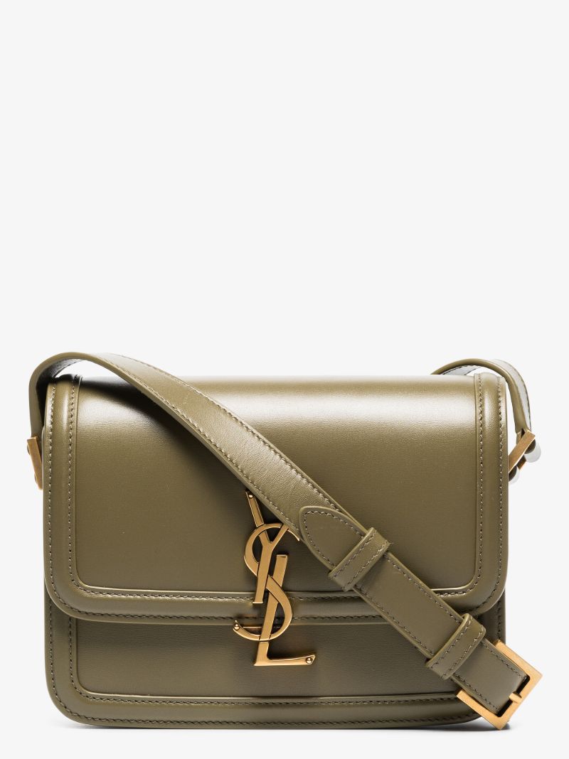 Green Solferino Small Leather Cross Body Bag