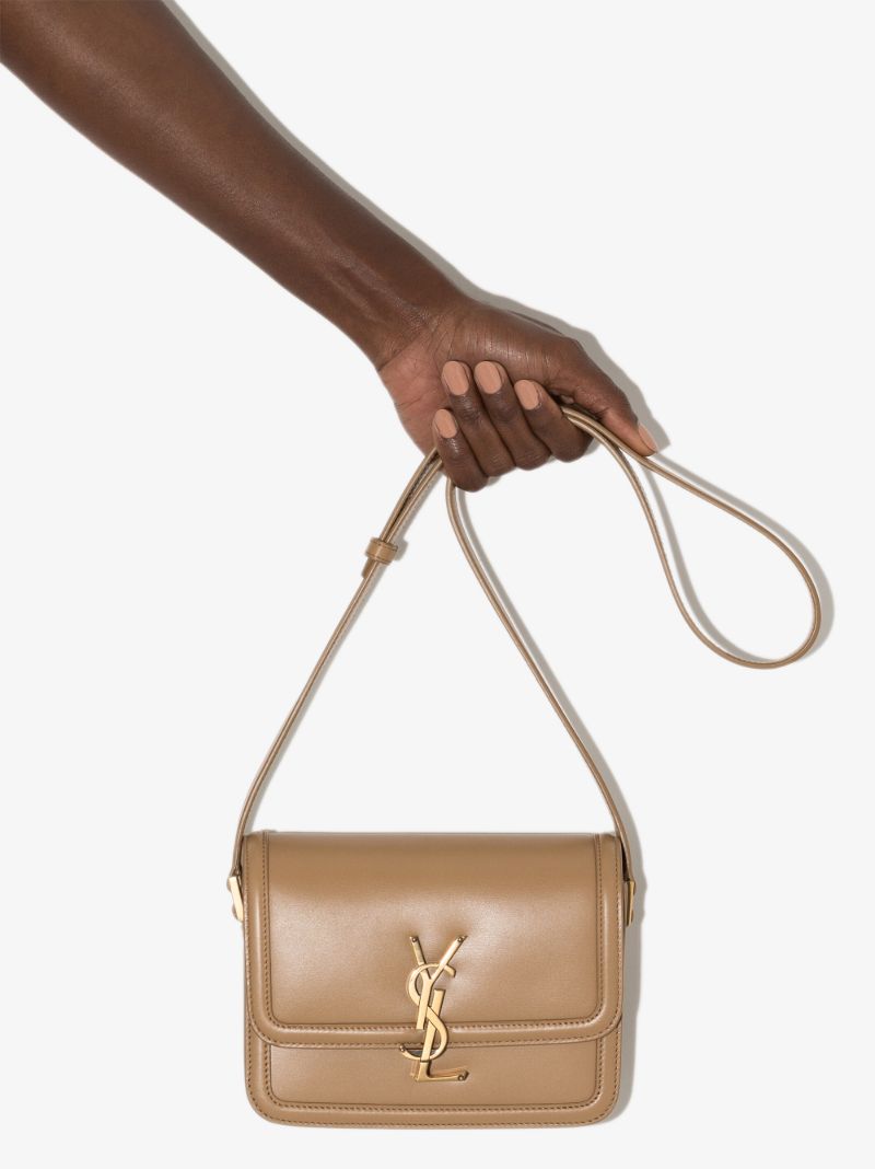 Brown Solferino Small Leather Cross Body Bag