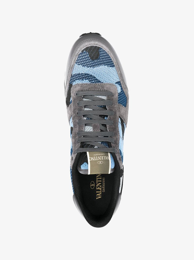 Grey Rockrunner Camouflage Low Top Sneakers