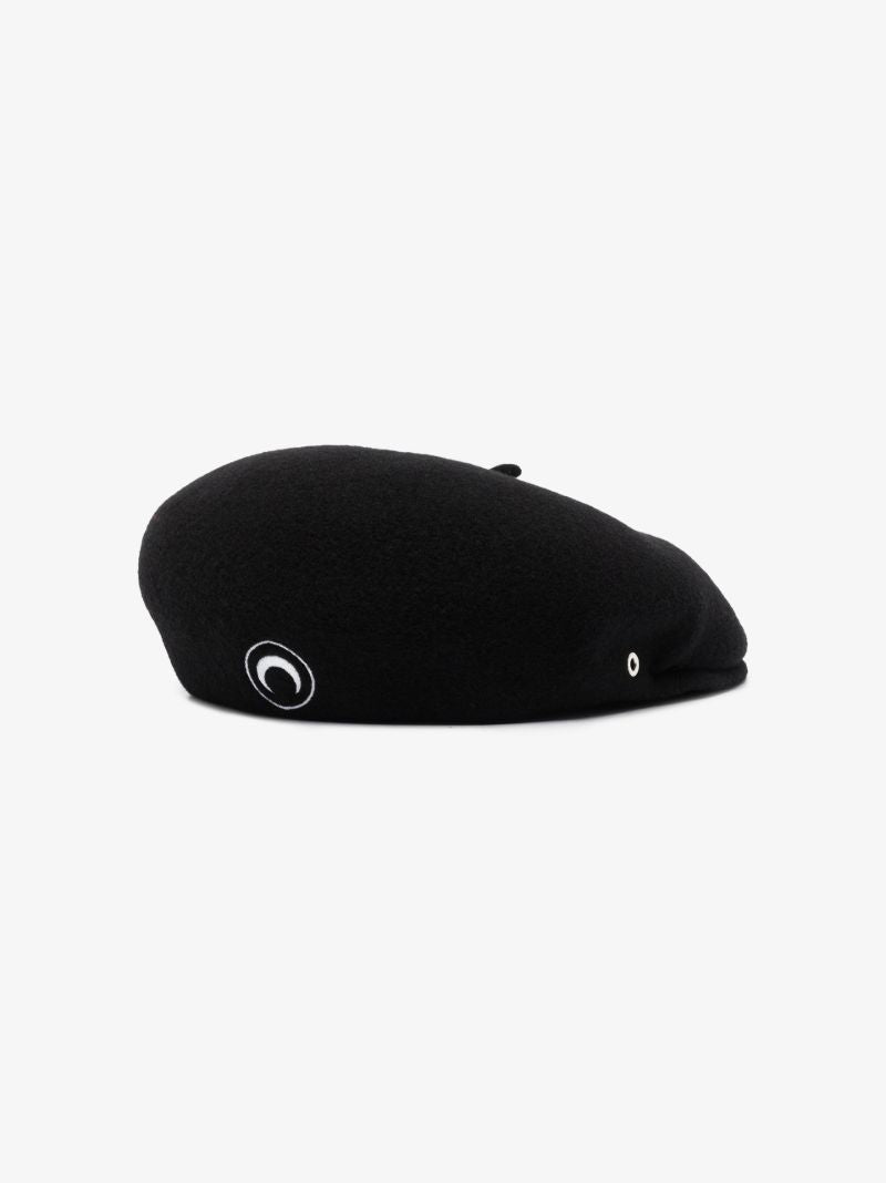 Black Crescent Moon Beret