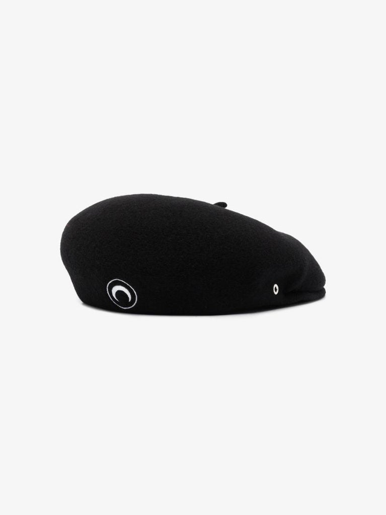 Black Crescent Moon Beret