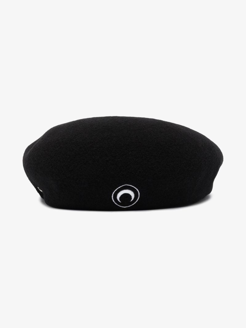 Black Crescent Moon Beret