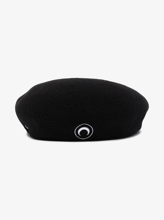 Black Crescent Moon Beret