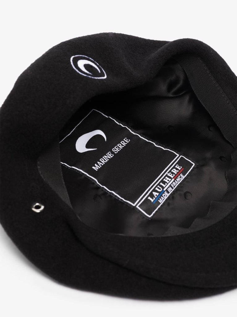 Black Crescent Moon Beret