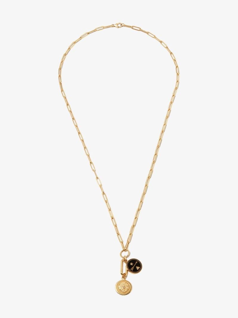 18k Yellow Gold Dream Strength Classic Fob Chain Diamond Necklace