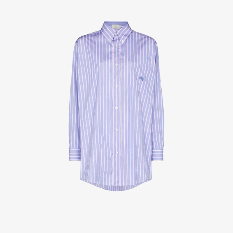 Oversized Striped Cotton Shirt