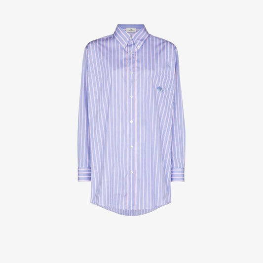 Oversized Striped Cotton Shirt