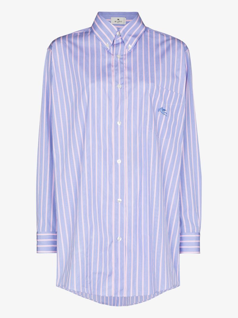 Oversized Striped Cotton Shirt