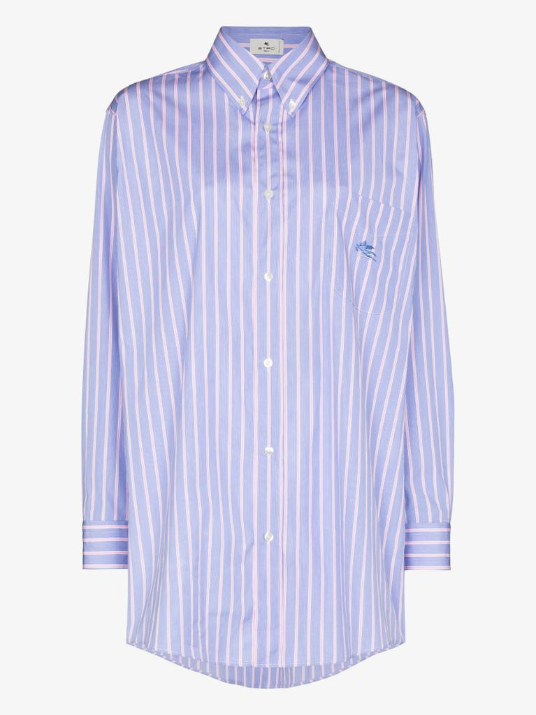 Oversized Striped Cotton Shirt