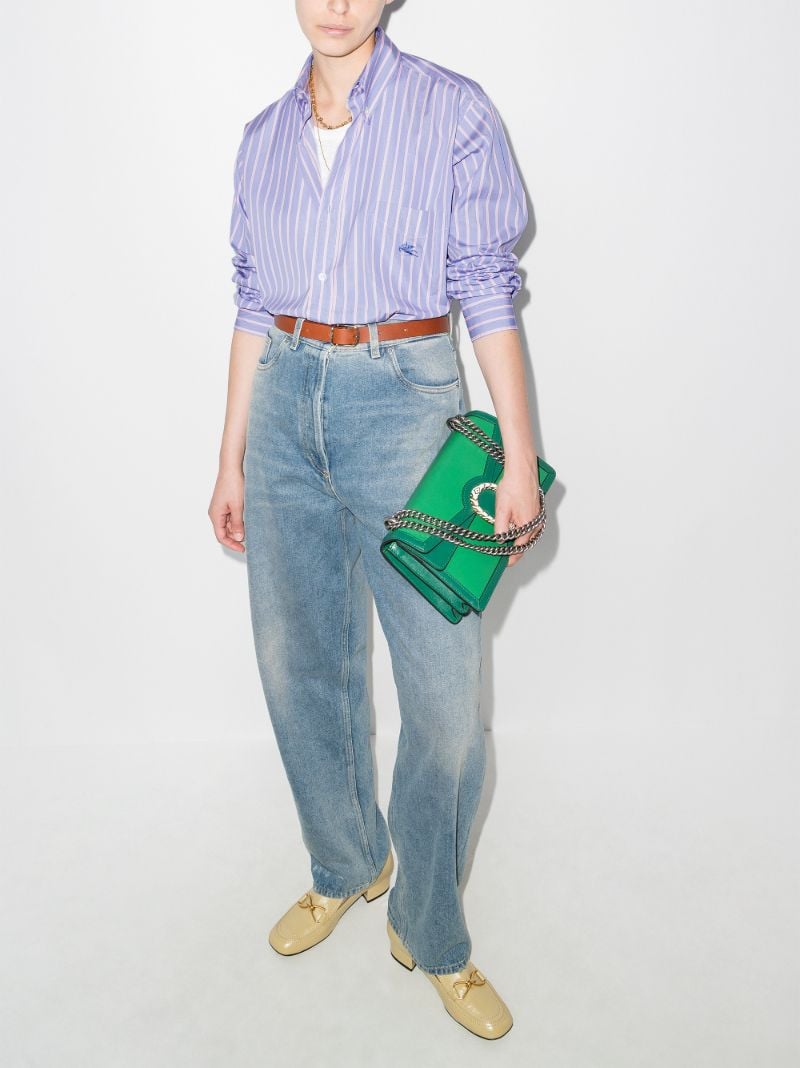 Oversized Striped Cotton Shirt