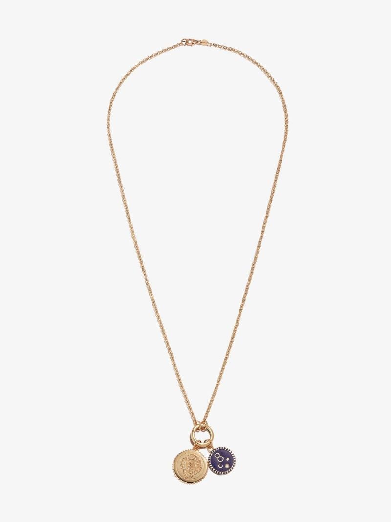 18k Yellow Gold Strength Karma Small Belcher Chain Diamond Necklace