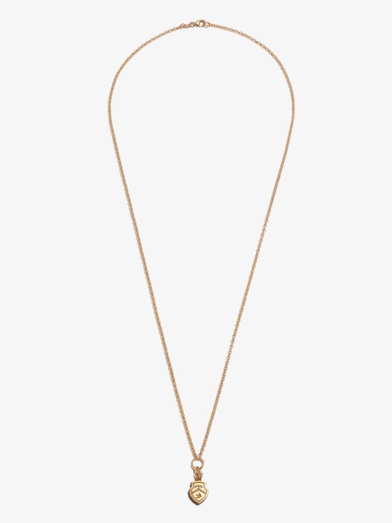 18k Yellow Gold Spero Crest Small Belcher Chain Necklace