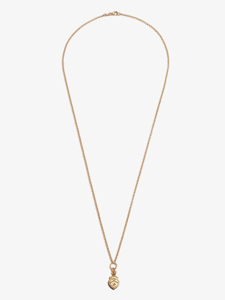 18k Yellow Gold Spero Crest Small Belcher Chain Necklace