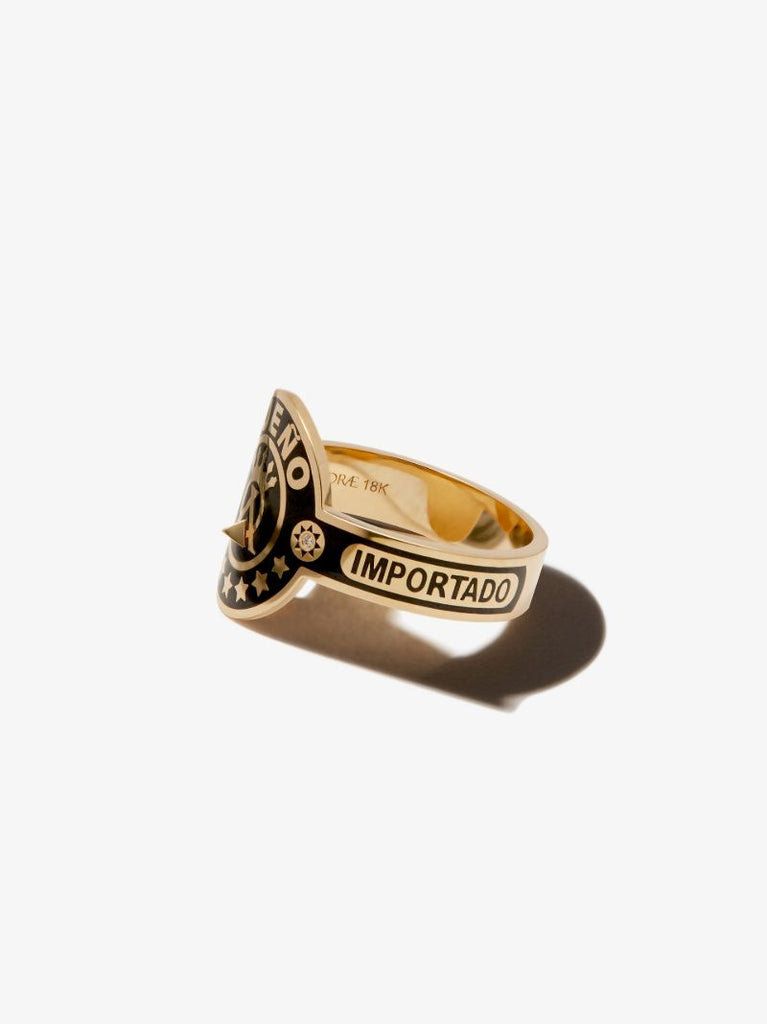 18k Yellow Gold Dream Diamond Cigar Band Ring