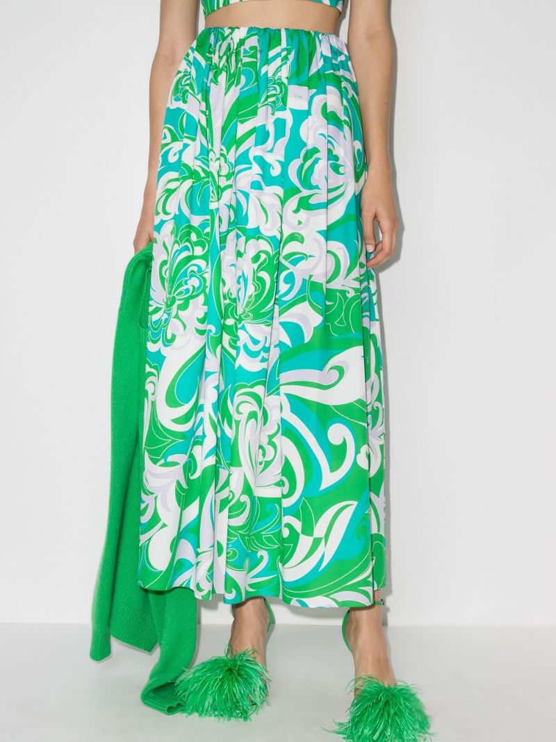 Albizia Print Maxi Skirt