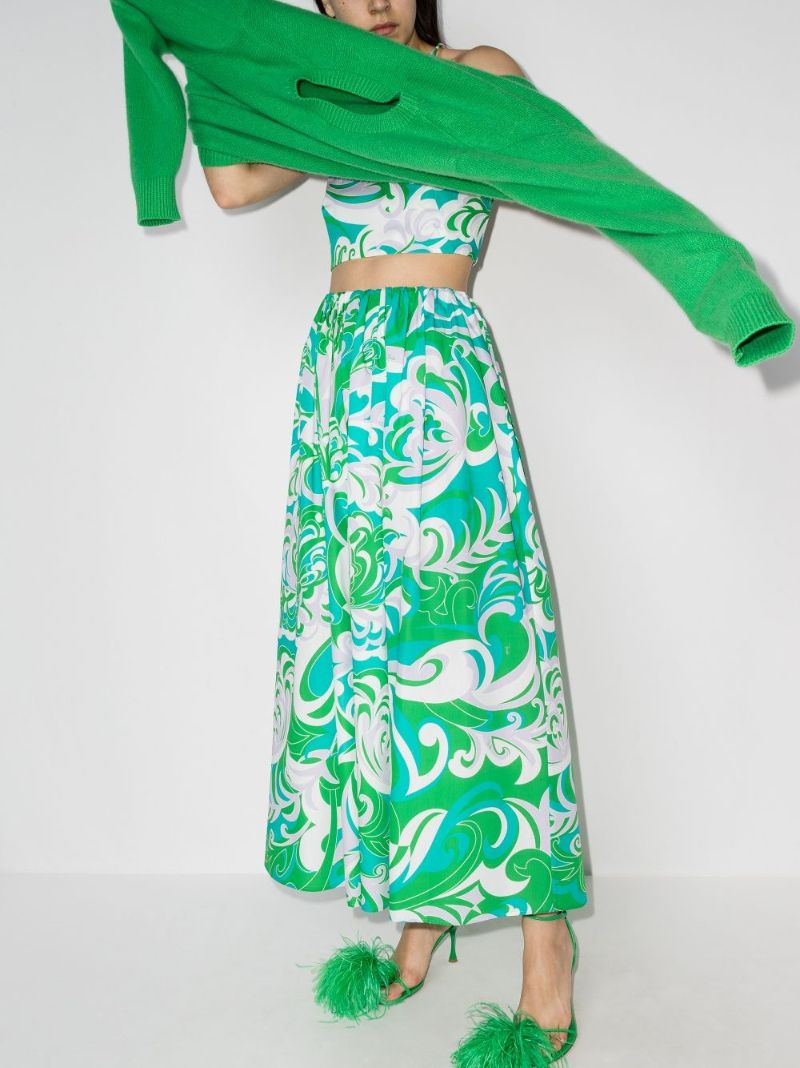 Albizia Print Maxi Skirt
