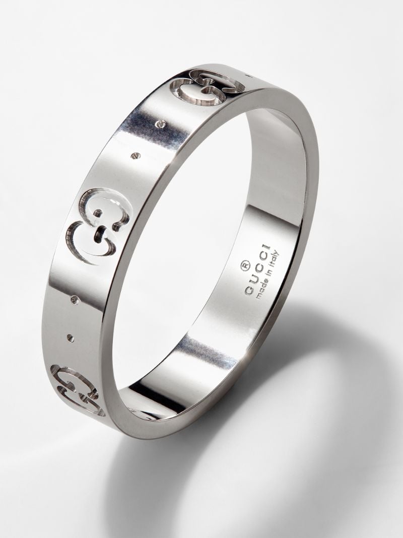 18k White Gold Icon Ring