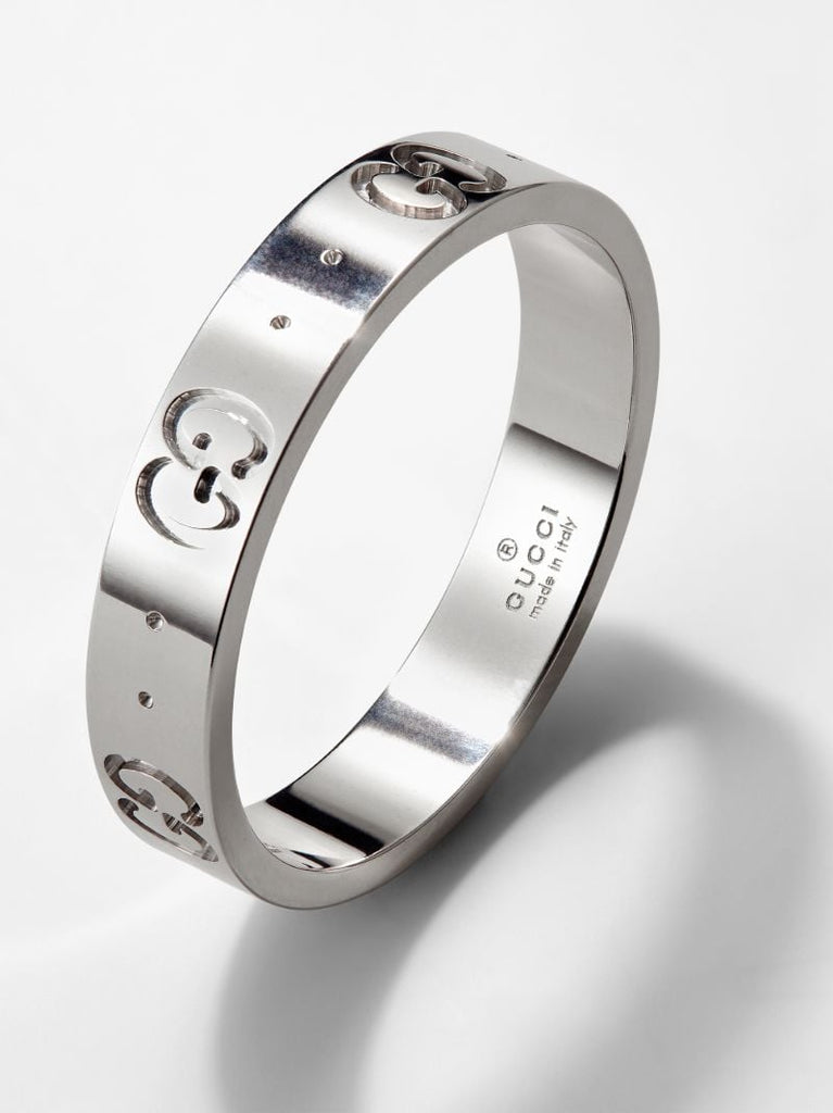 18k White Gold Icon Ring